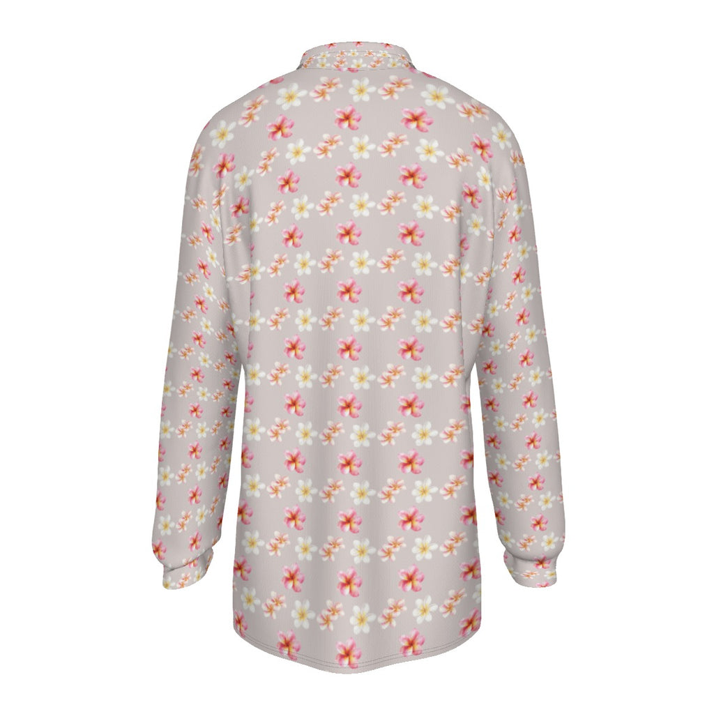 All-Over Print Men's Long Sleeve Polo Shirt