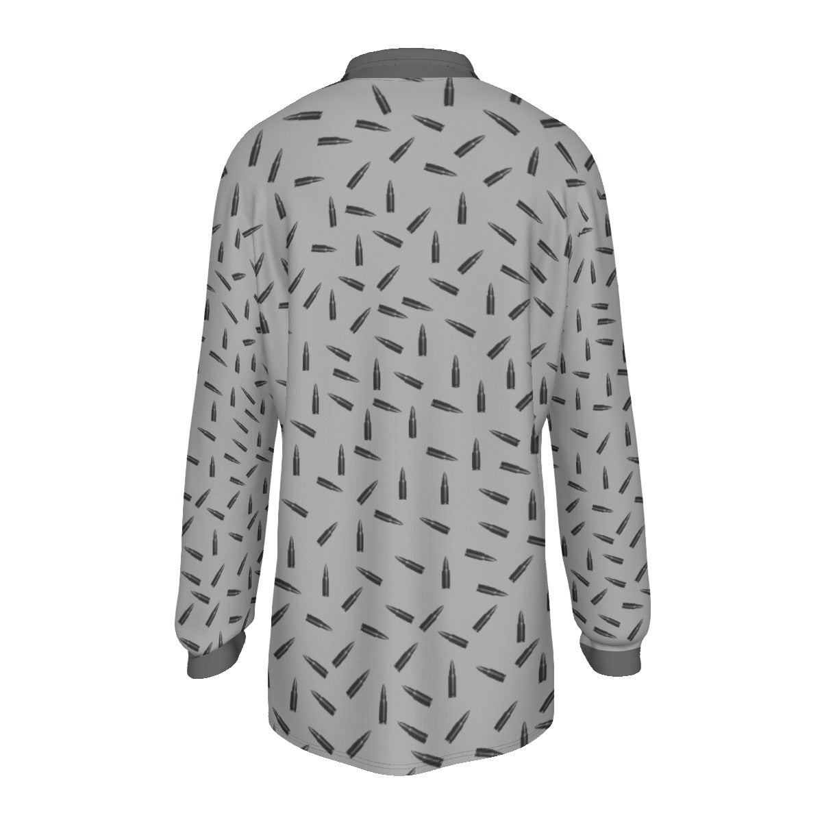 All-Over Print Men's Long Sleeve Polo Shirt