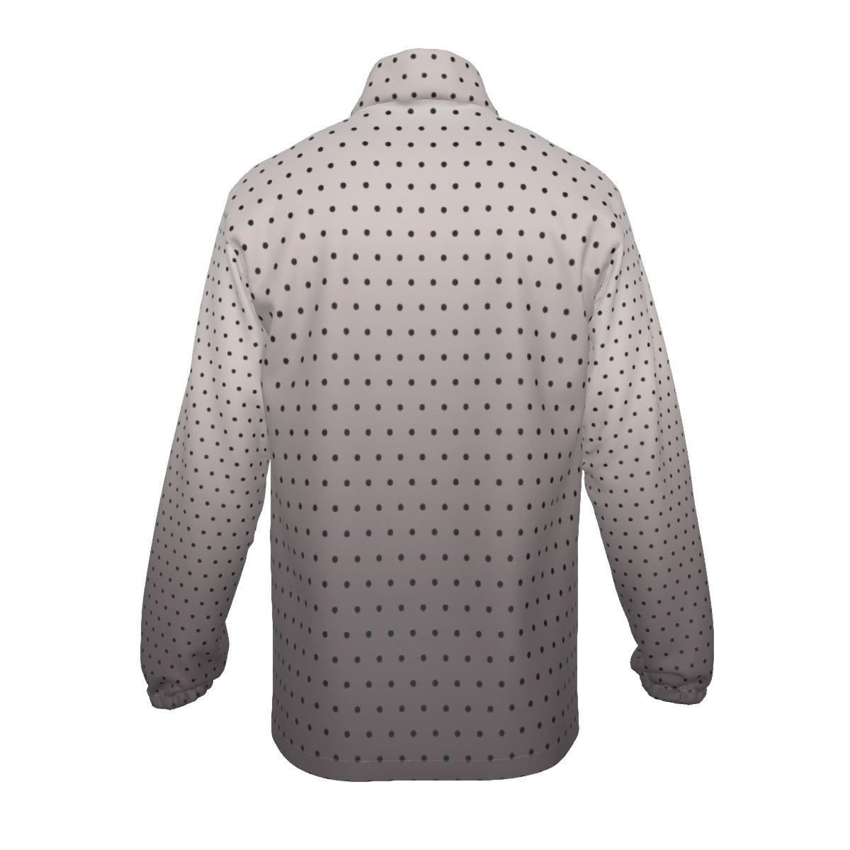 All-Over Print Men's Stand-up Collar Zip-up Windproof Jacket