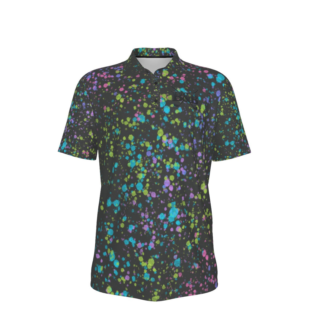 All-Over Print Men's Polo Collar Jersey