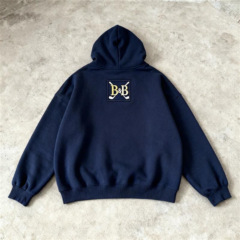 Cool Duck Hoodie – Navy Oversized B×B Streetwear Pullover