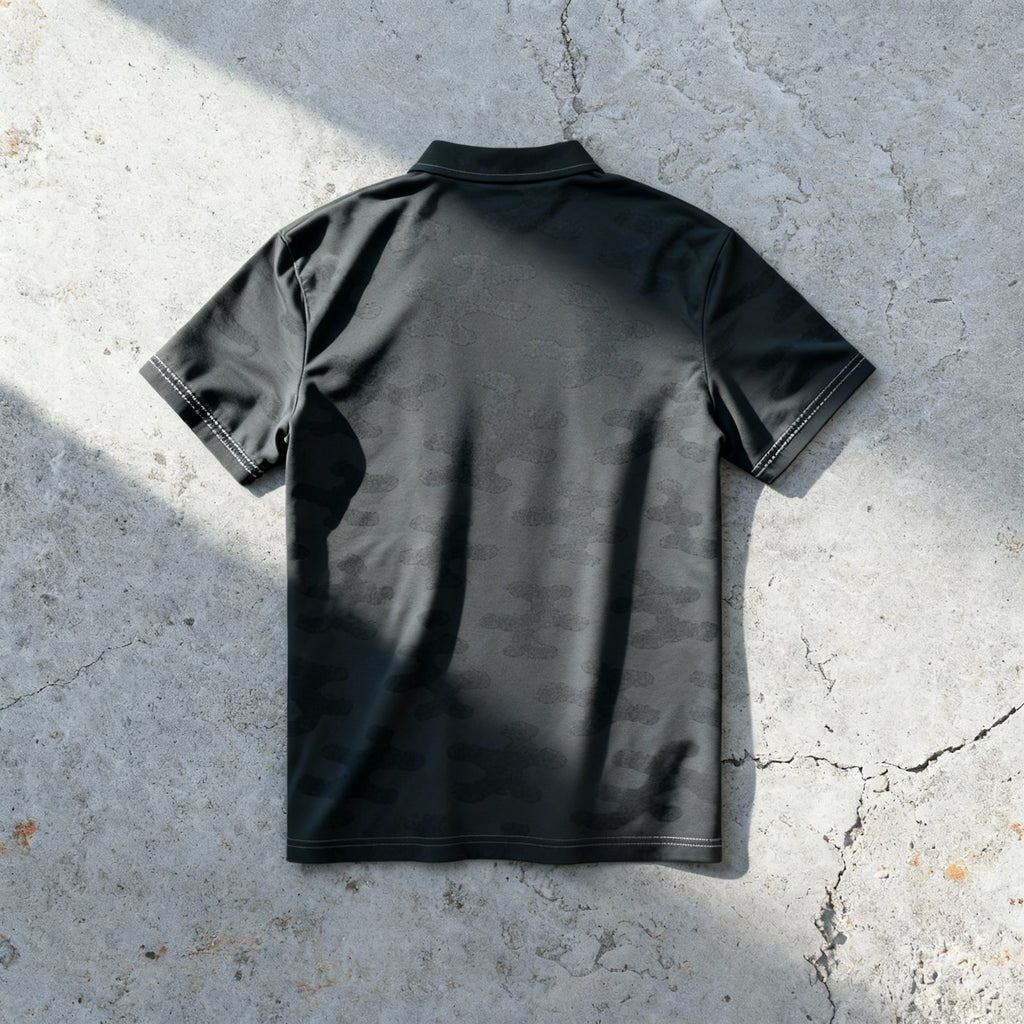 The Shadow Camo Polo – Stealth Performance Fit