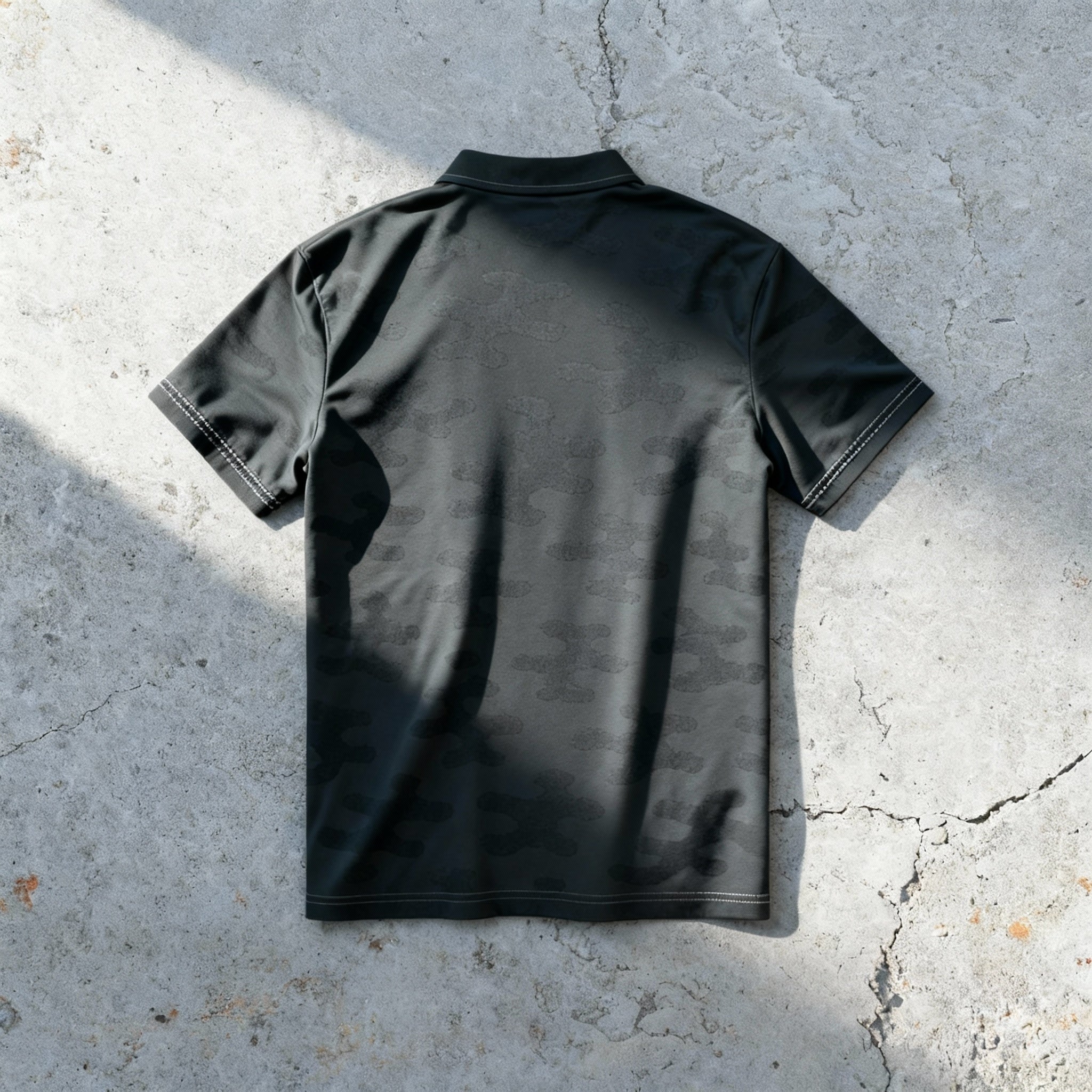 The Shadow Camo Polo – Stealth Performance Fit
