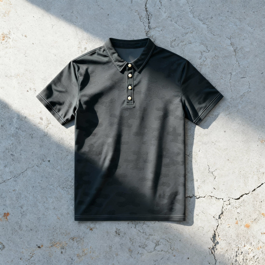 The Shadow Camo Polo – Stealth Performance Fit